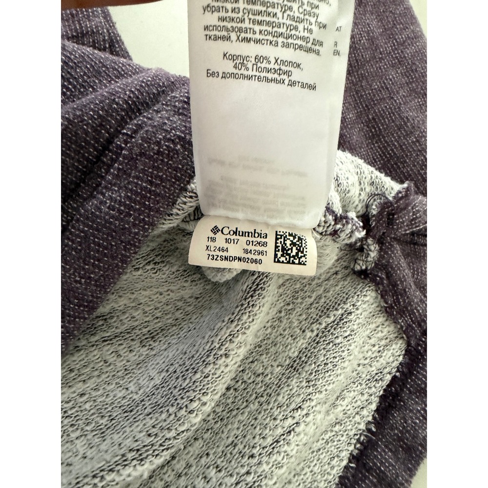 Columbia Womens Purple Marl Crewneck Sweatshirt Long Sleeve XL2464 XS - Picture 5 of 9